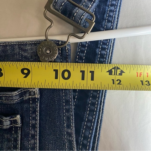 Jeaniologie Denim Overalls Jumper Dress Size 8 Adjustable Cutegoth Kidcore Y2K - Picture 9 of 13